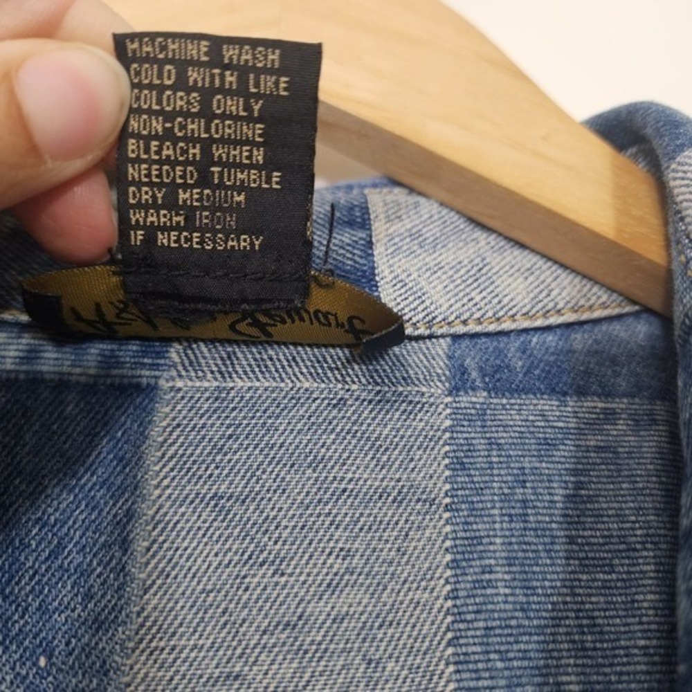 Ashley Stewart Blue Patchwork Denim Mini Dress - Picture 6 of 12